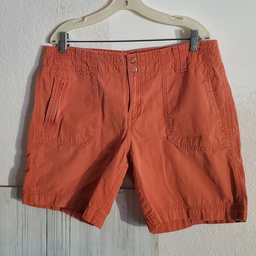 Eddie Bauer Mercer Fit Pocket Rust Color Women's Shorts Sz 10